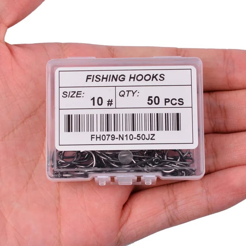 Hameçons de pêche Iseama Aorace 100 pièces, hameçon simple circle carp japonais taille 2 à 15