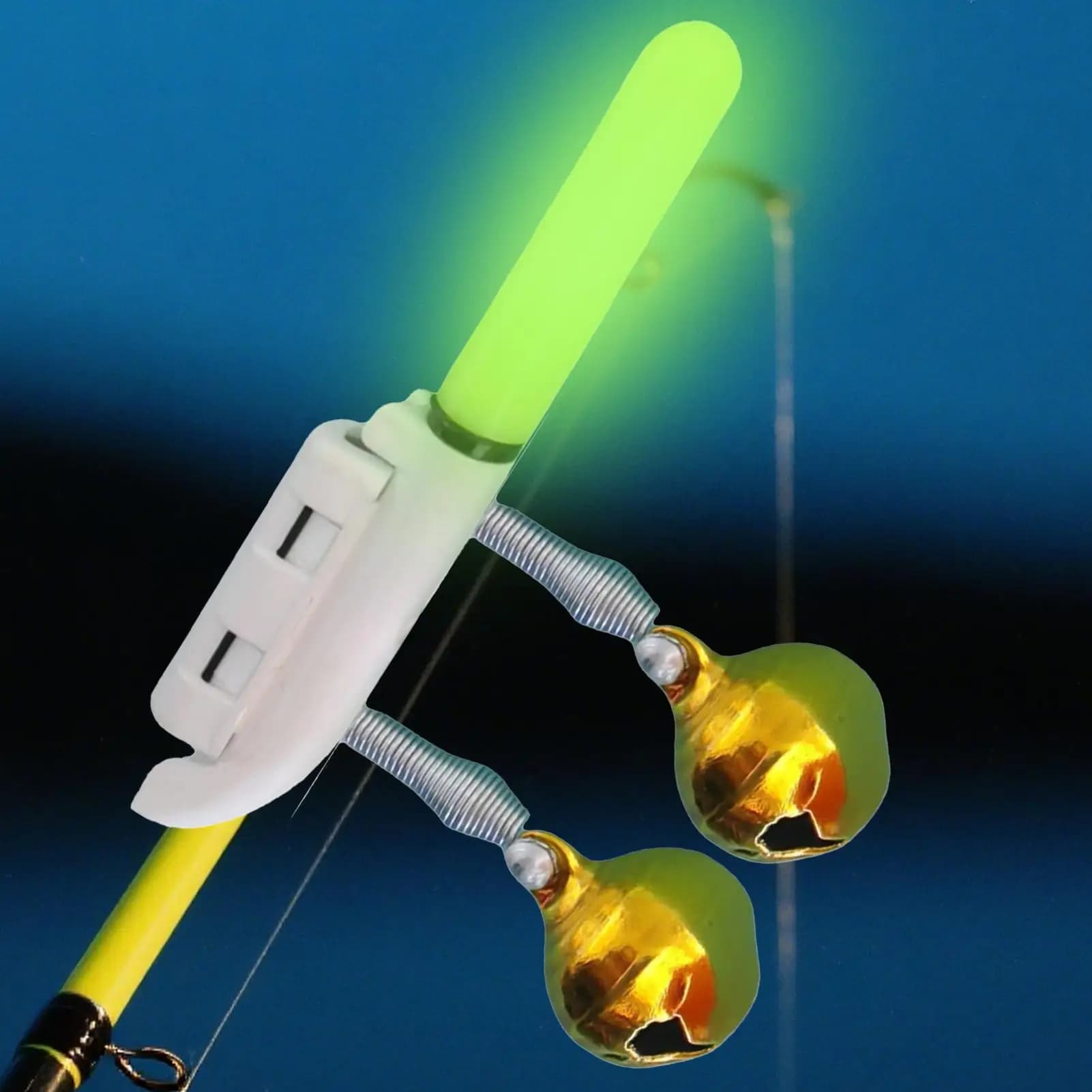 Alarme de touche électronique avec lumière LED et charge USB pour pêche nocturne - Accessoire innovant