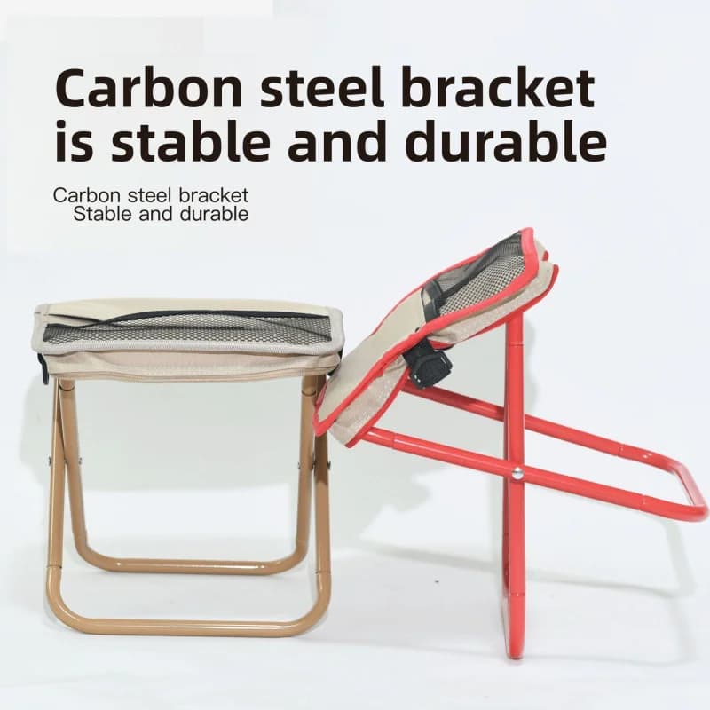 Tabouret pliant compact en forme de sac à main pour pêche, camping et voyages légers