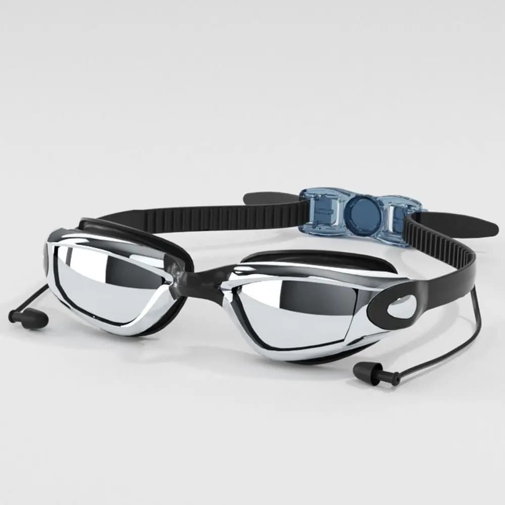 Lunettes de natation créatives HD été étanches anti-buée réglables silicone unisexe