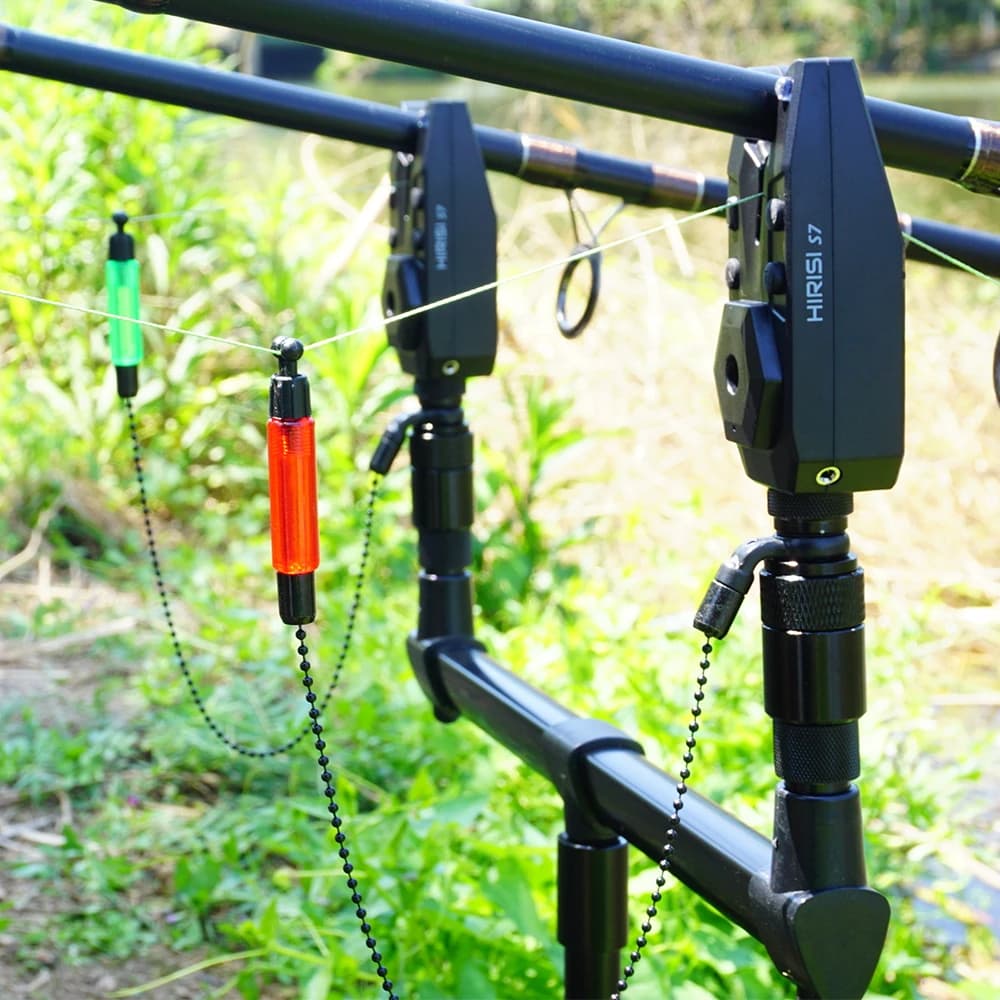 Set 4 swingers bobines Hirisi pour alarme pêche - Indicateur signal morsure accessoires pêche B2024
