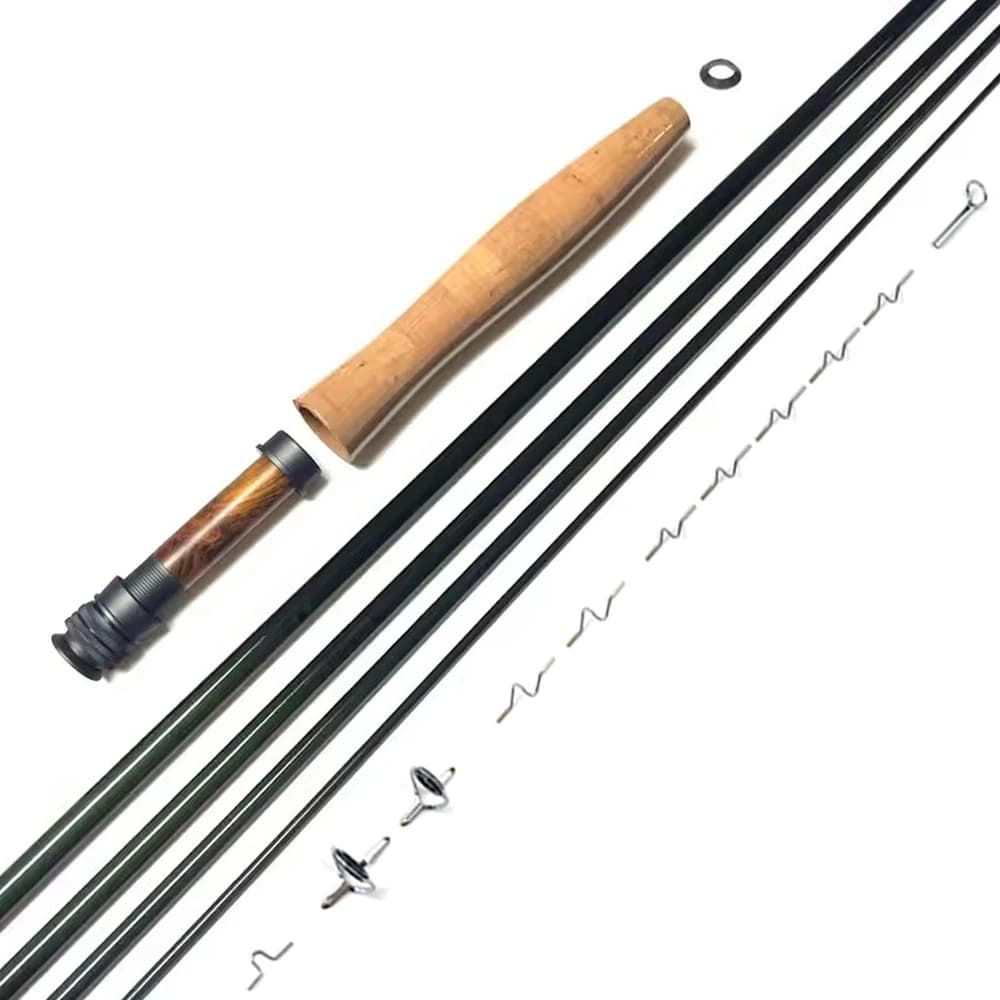 Kit canne à mouche DIY NooNRoo IM8 9ft 3-6WT blank cambo - Kit montage canne mouche professionnelle avec grip liège