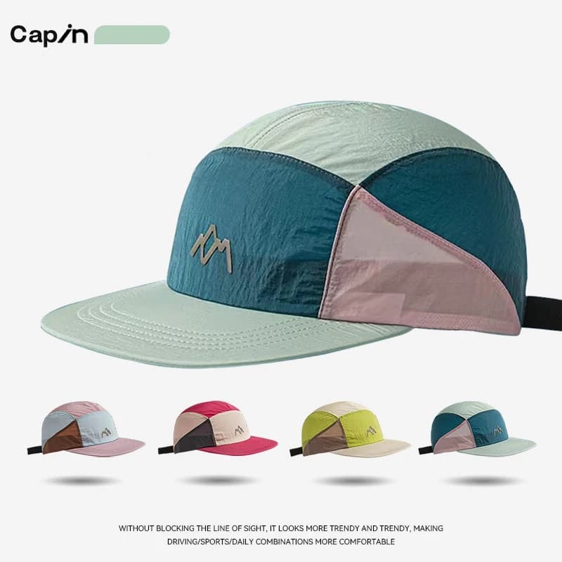 Casquette 5 panneaux tendance street pêche randonnée protection soleil retro japonaise unisexe