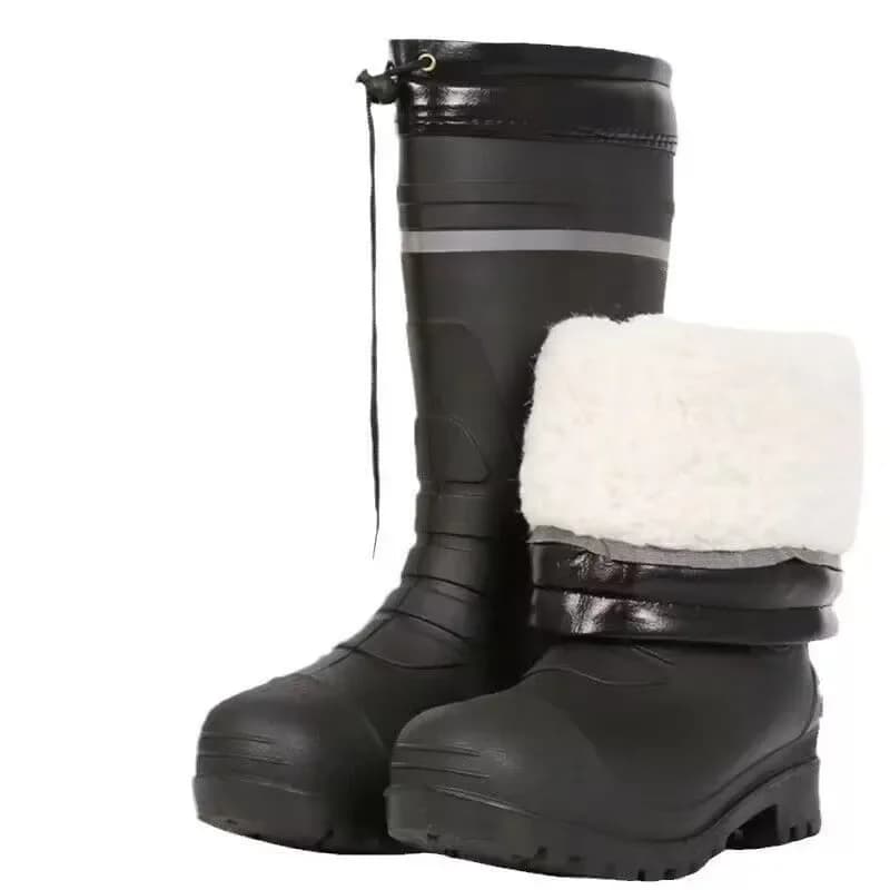 Bottes hiver homme EVA doublées fourrure antidérapantes pêche lavage auto