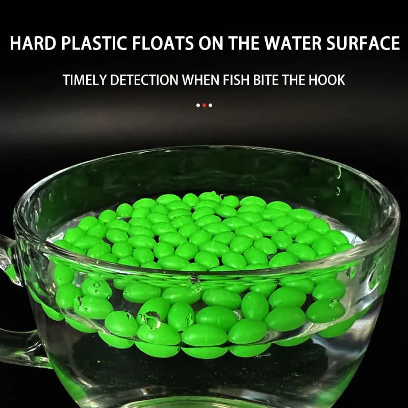 1000 Perles de Pêche Luminescentes - Perles Ovales et Sphériques pour Montages et Flotteurs Accessoires