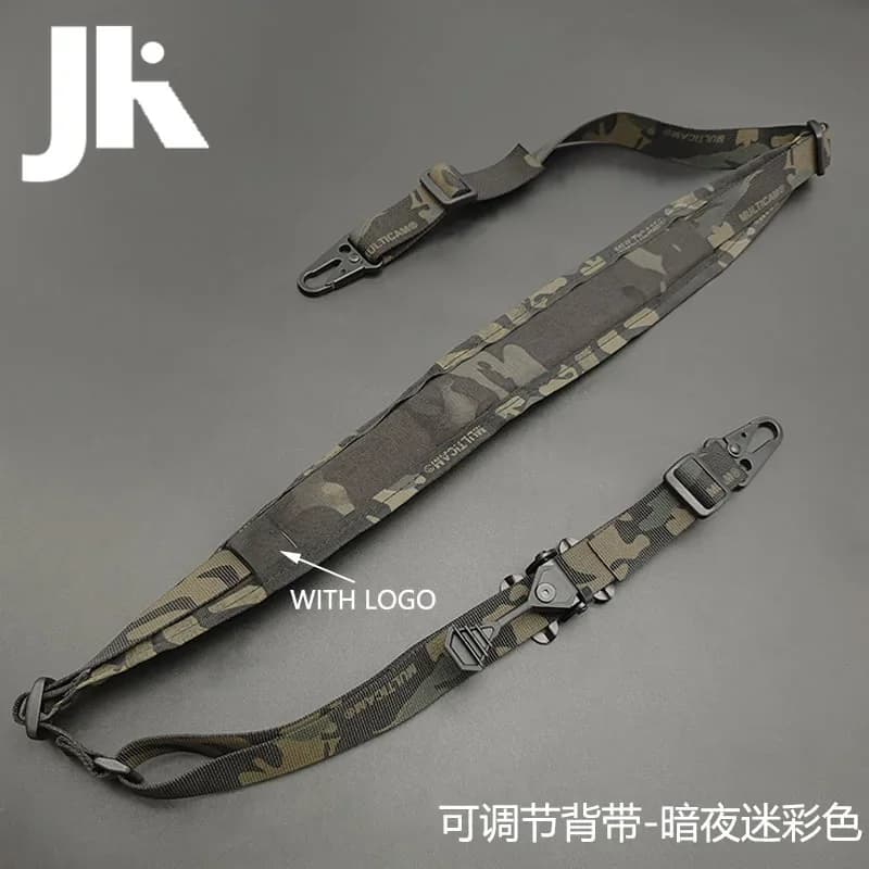 Bretelle tactique QD réglable 2 points - Pour fusil de pêche en nylon résistant à l'eau