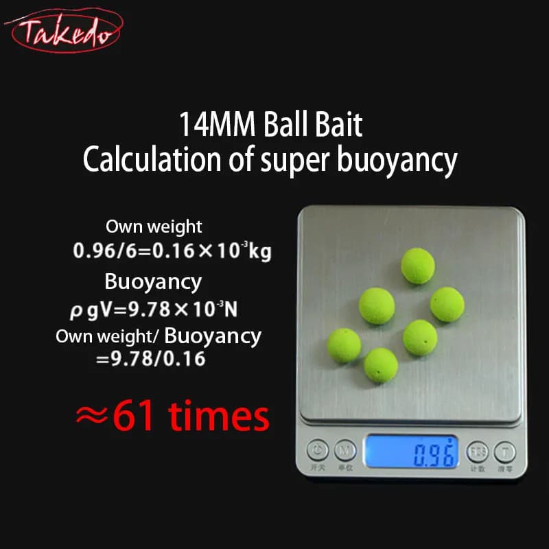 Boilies EVA flottants TAKEDO 8-17mm - Appât artificiel pour pêche européenne de la carpe