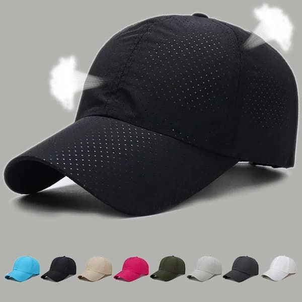 Casquette snapback mesh 2023 - Séchage rapide réglable pour pêche et sports outdoor
