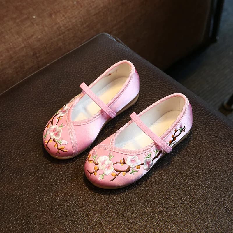 Chaussures hanfu filles style chinois ethnique brodées princesse déguisement traditionnel
