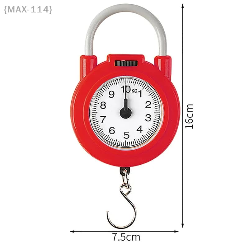 Balance mécanique suspendue portable MAX-114 10kg haute précision - Pêche cuisine bagages ressort numérique