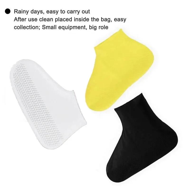 Protège-chaussures silicone imperméable antidérapant réutilisable pluie outdoor France