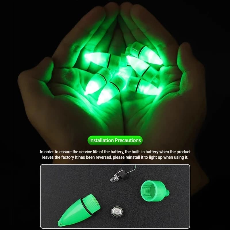 Alarme de touche pêche 5 pièces LED avec clochettes - Détecteur morsure ABS pour canne à pêche accessoires