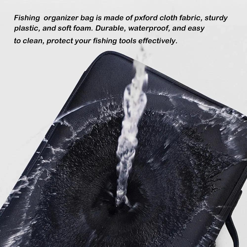 Sac de pêche grande capacité étanche Oxford - Multi-couches rangement cannes leurres moulinets