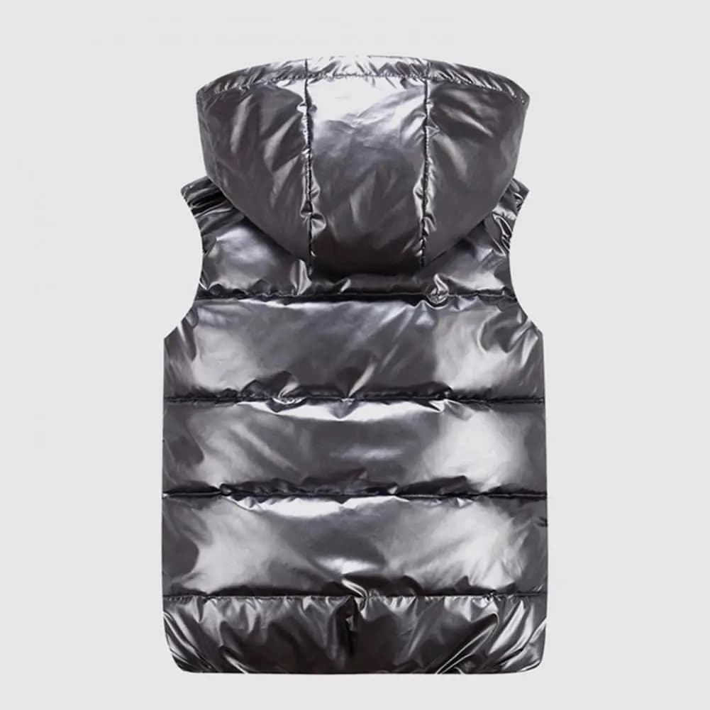 Veste polaire homme sans manches zippée avec capuche et poches pour pêche hiver