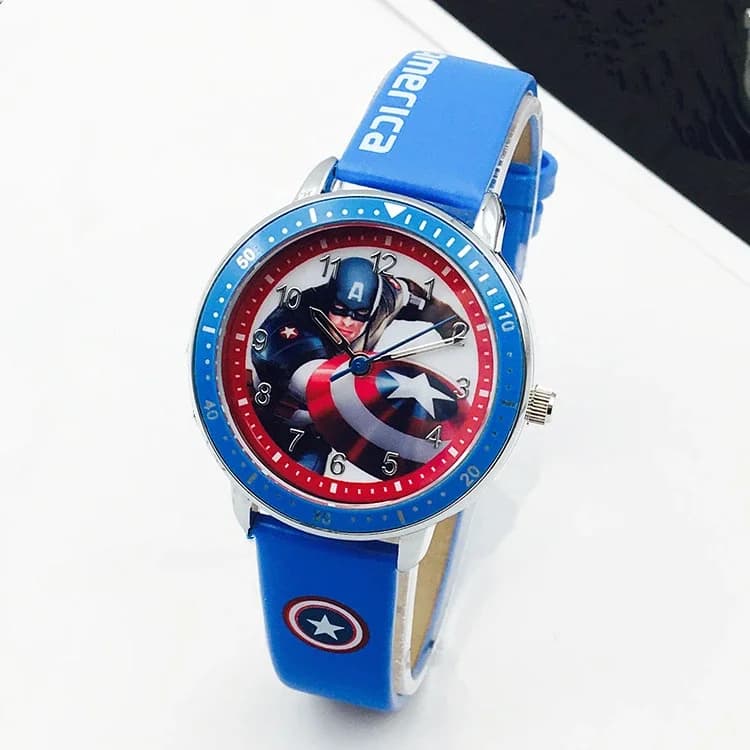 Montre enfant Disney Avengers Spider-Man Iron Man Hulk étanche quartz cadeau anniversaire fête jouet