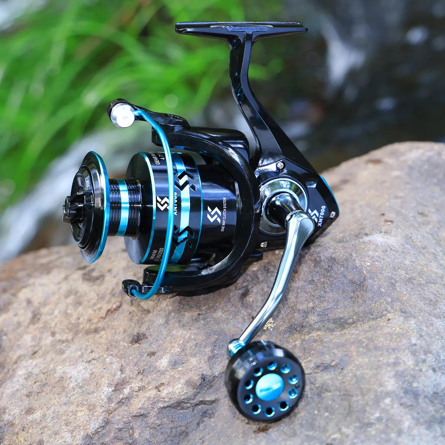 Moulinet spinning Sougayilang 2000-7000 12+1BB aluminium max drag 16kg avec ligne offerte