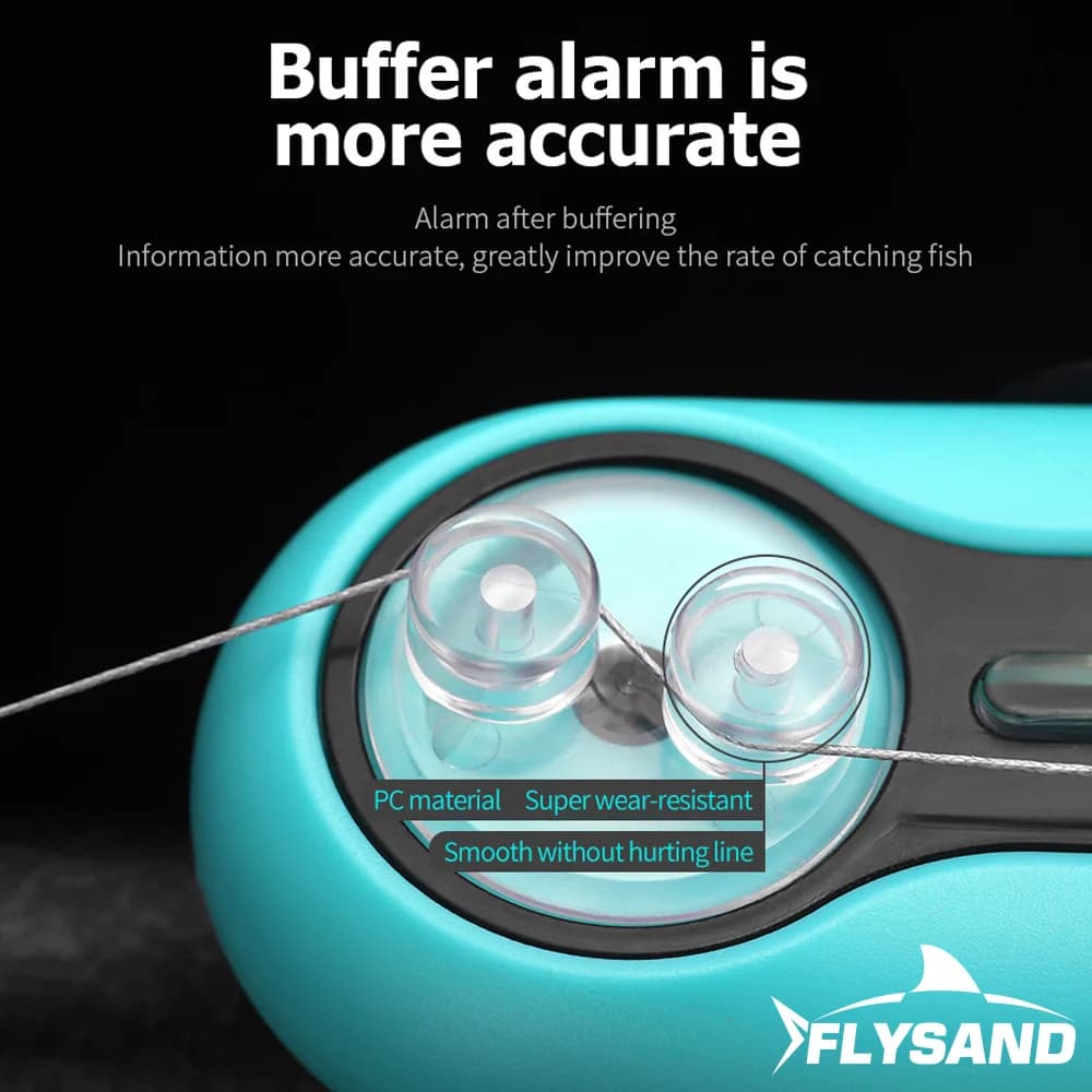 Alarme de pêche FLYSAND sensible avec LED et sirène - Indicateur électronique pour pêche carpe nuit