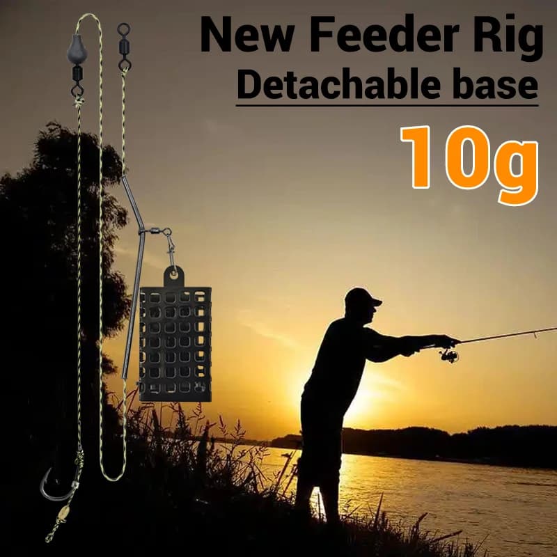 Method Feeder with Detachable Base | High Capacity Carp Fishing Feeders | 10g-60g Weight Range | Bait Cage Set
