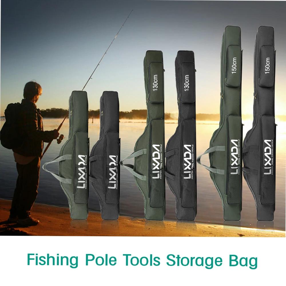 Sac de pêche Lixada pliable portable pour canne moulinet et accessoires de pêche transport voyage