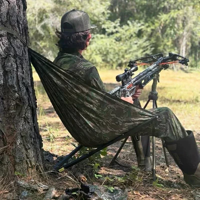Chaise camouflage pêche et chasse suspendue arbre - Hamac portable léger pour camping