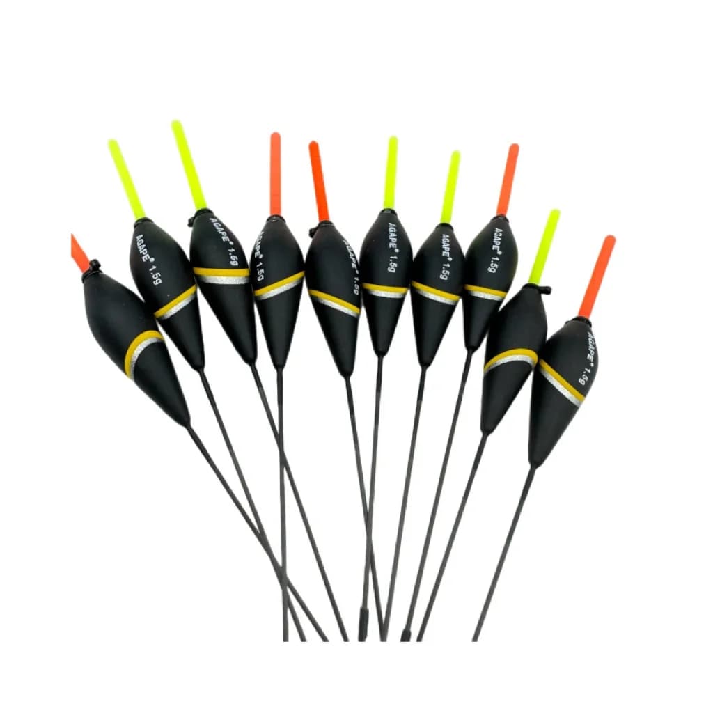 10 flotteurs balsa pour canne longue - poids 0.5g/1.0g/2.0g - Agape marque professionnelle