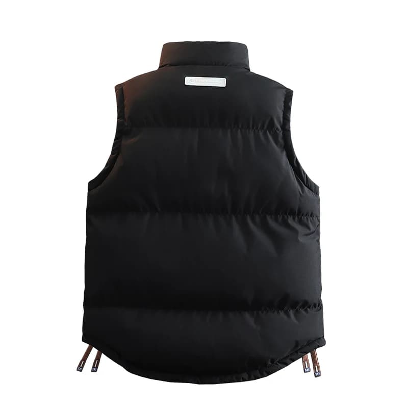 Veste coupe-vent réversible homme pour sports et loisirs, col montant en coton de qualité