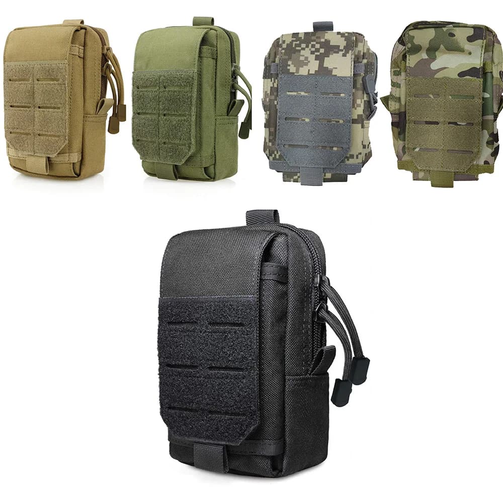 Sac banane tactique laser flip-top 1000D rangement petit matériel pêche outdoor