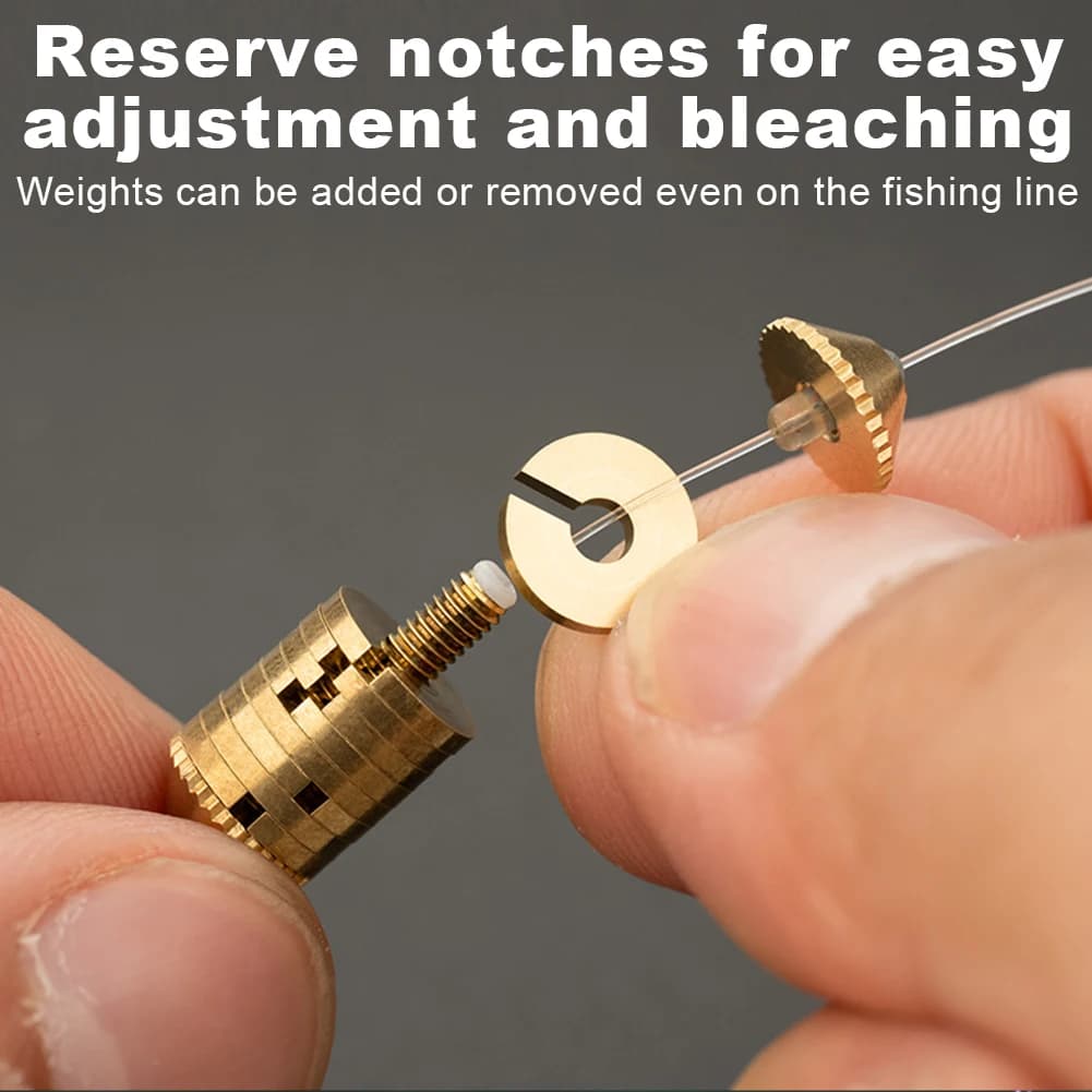 3 plombs pêche cuivre affûtés - poids carp fishing eau douce eau salée tackle pêche précise