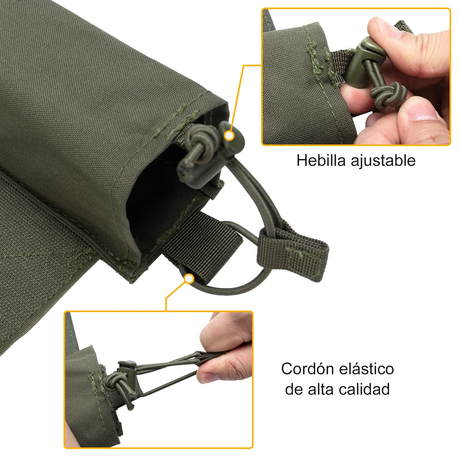 Pochette radio tactique IDOGEAR 3317-D pêche - Porte talkie-walkie extensible camouflage