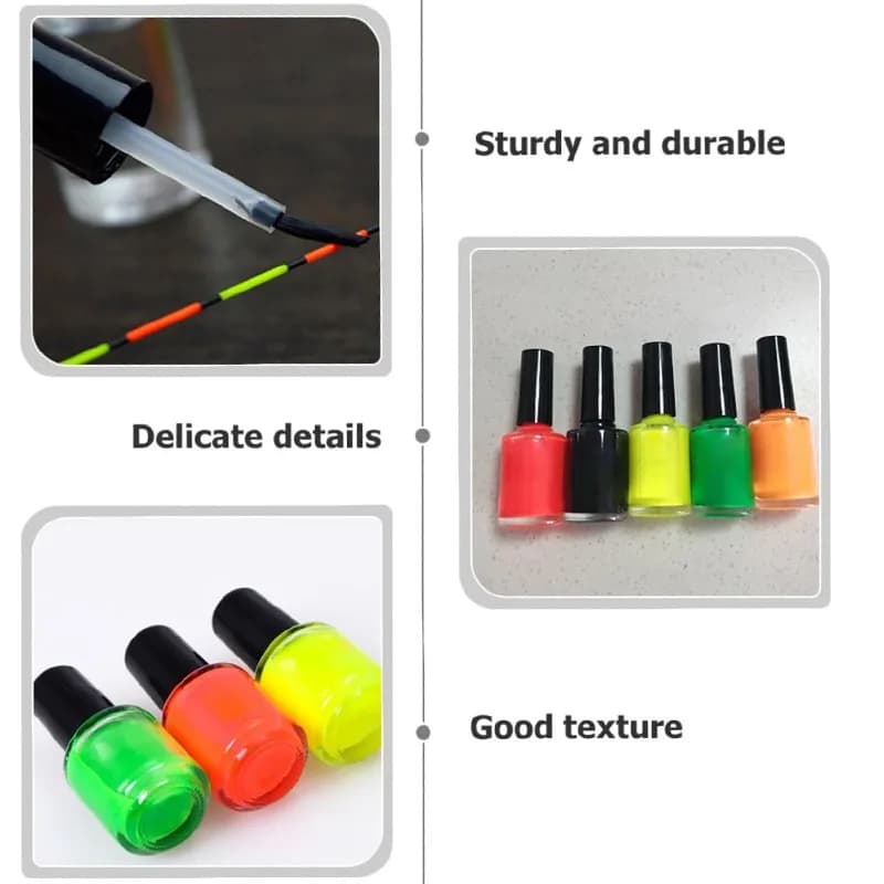Peinture fluorescente pour flotteurs de pêche réparation rapide outil DIY amorce