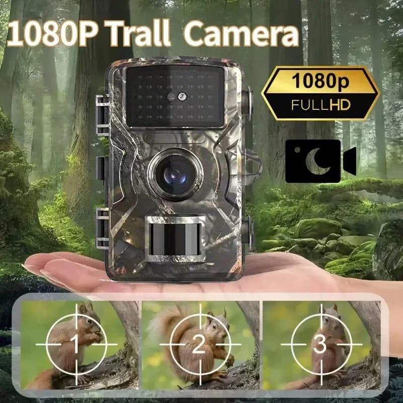 Caméra de chasse étanche infrarouge avec détection de mouvement pour piégeage photo et suivi animalier extérieur