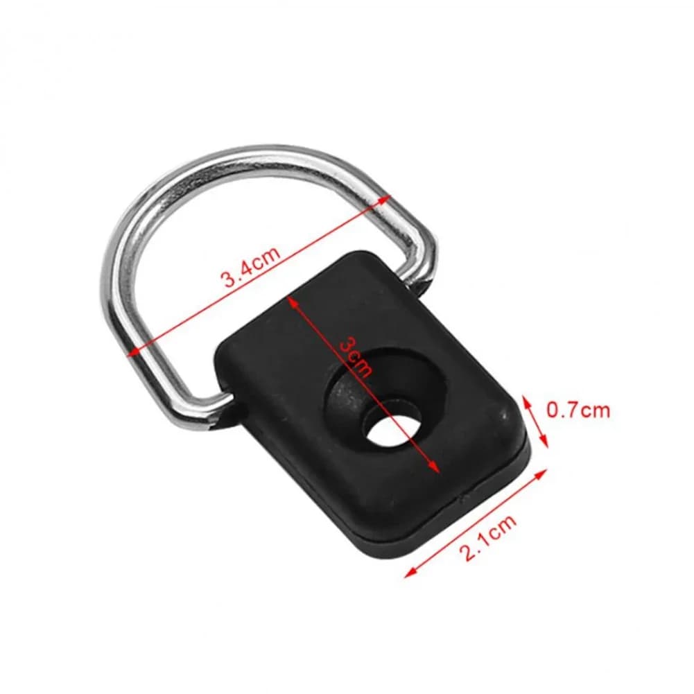 12 anneaux D fixation kayak - Rond oval pour canoë raft, accessoire fixation pêche sécurisée