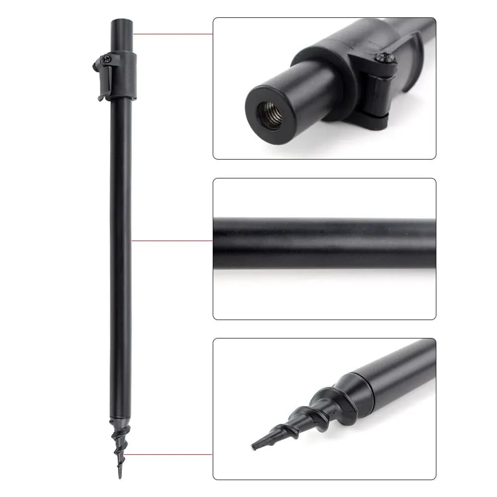 Support de cannes à carpe Hirisi en aluminium 2 pièces, banksticks et rod pod pour pêche sur berge
