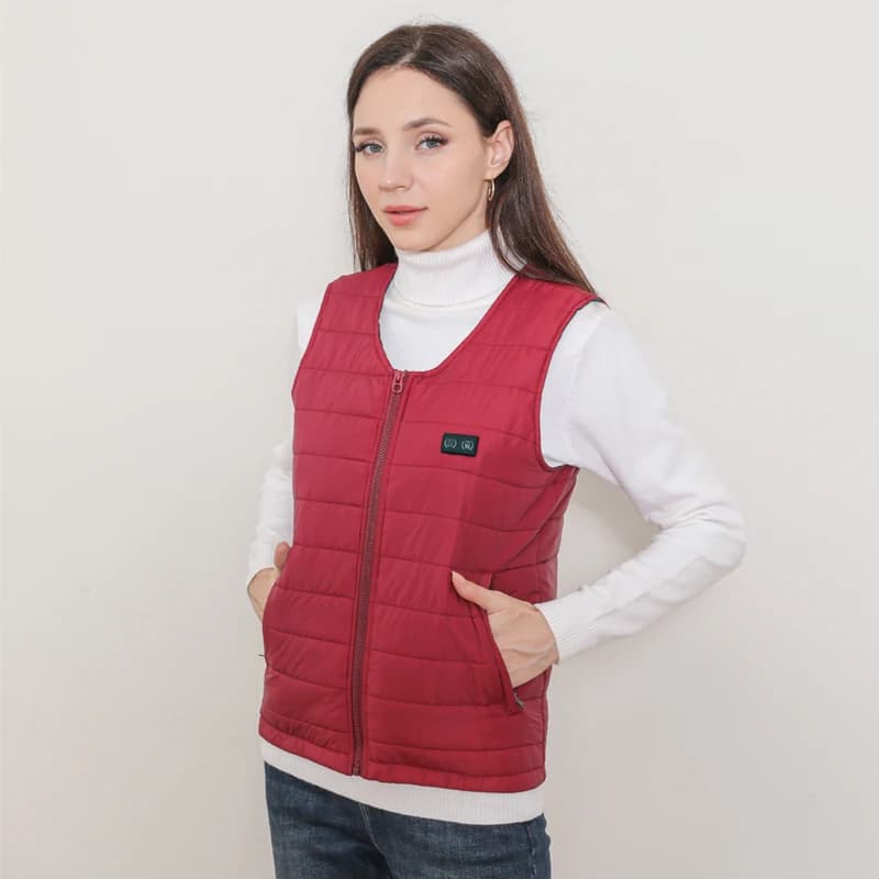 Gilet chauffant pêche hiver unisexe - 22 zones chauffantes résistantes pour pêcheurs seniors confort intérieur/extérieur