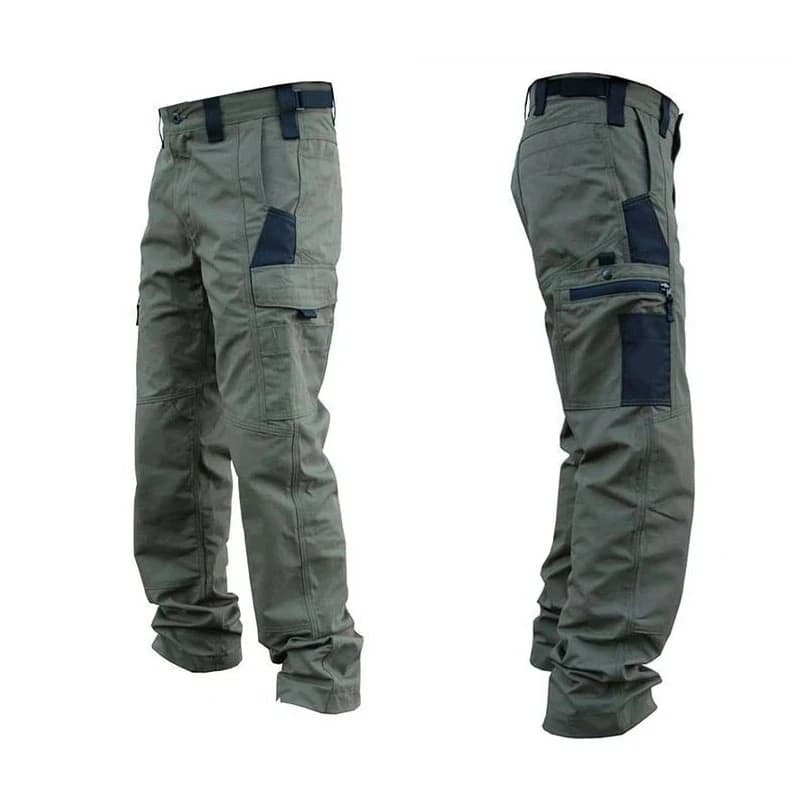 Pantalon travail tactique homme multi-poches imperméable pêche randonnée printemps automne