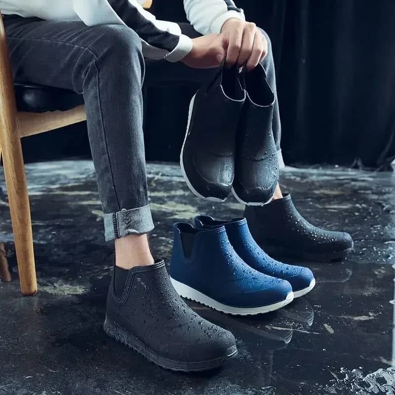 Bottes de pêche mode 2025 imperméables cheville plateforme pour couple été