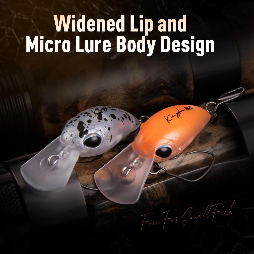 Leurre dur flottant Kingdom Small Crank Minnow 1.5g et 3.2g pour la pêche de la truite