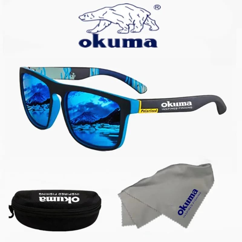 Lunettes de soleil polarisées Okuma UV400 pour pêche, chasse, vélo - Hommes et femmes