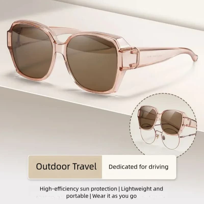Lunettes de soleil vintage anti-UV unisex sur lunettes correctrices - Sport et voyage outdoor