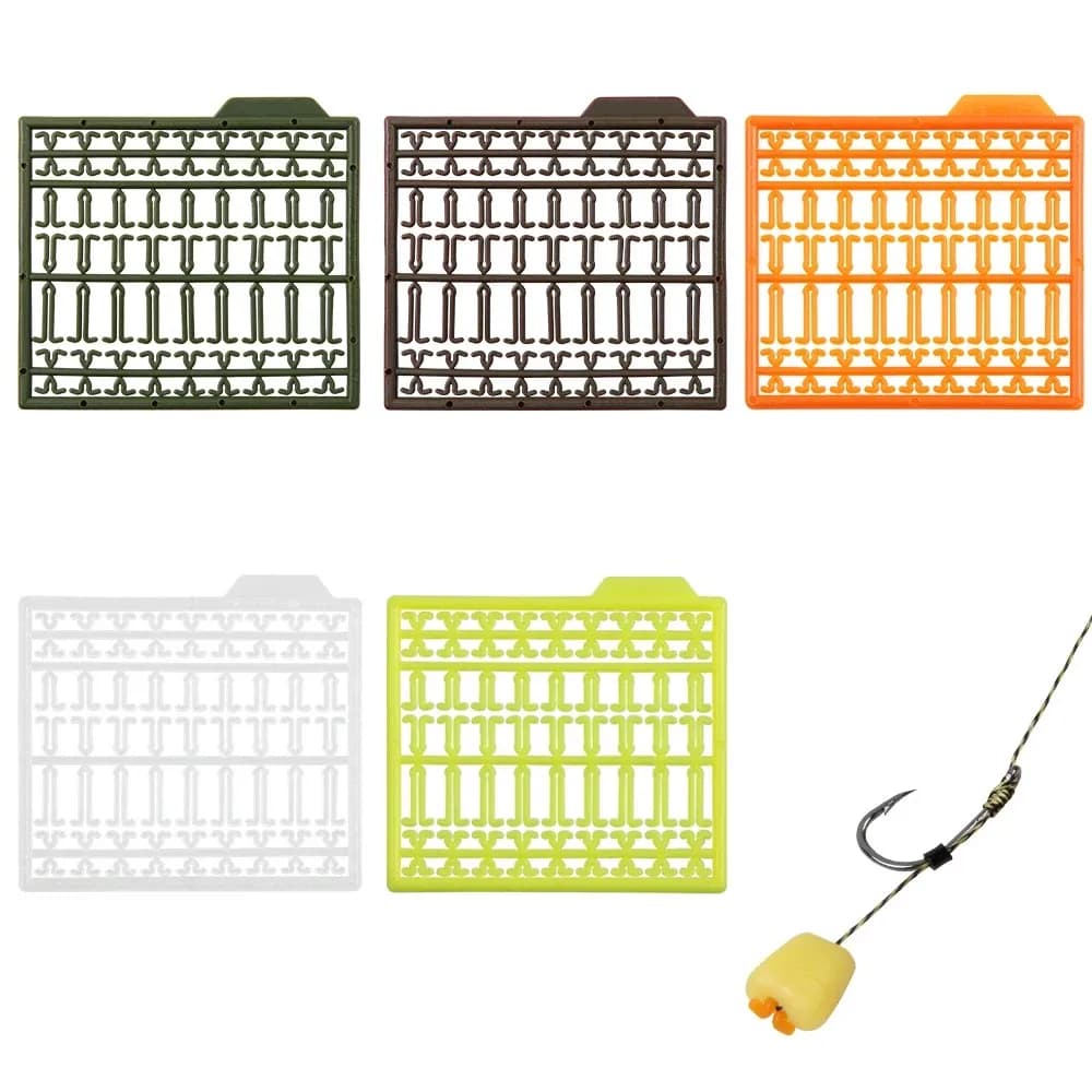Stoppers pour cheveu de pêche à la carpe - 5 pièces avec rallonge pour esches bouillettes et appâts