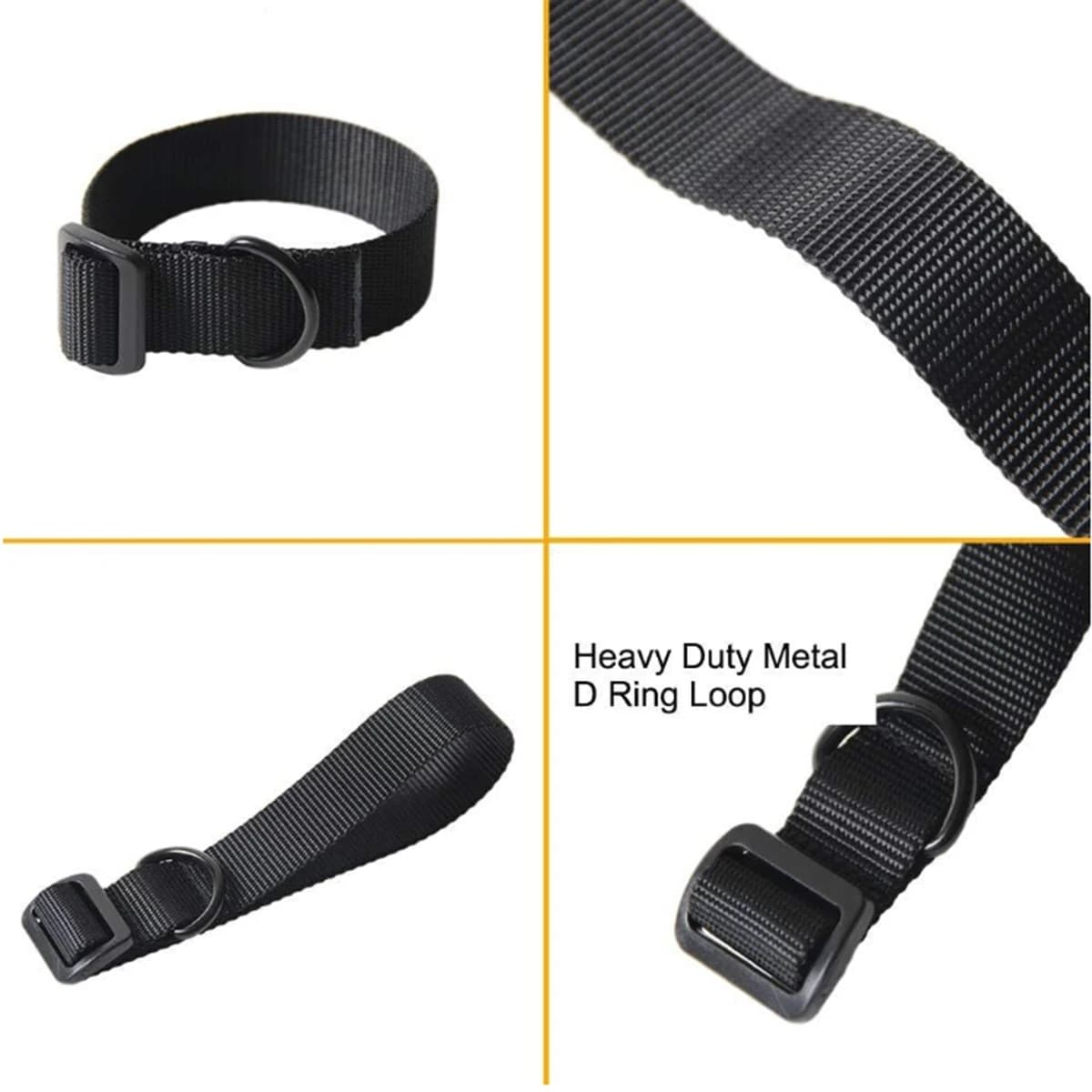 Sangle tactique pêche nylon portable multifonction fixation simple/double point