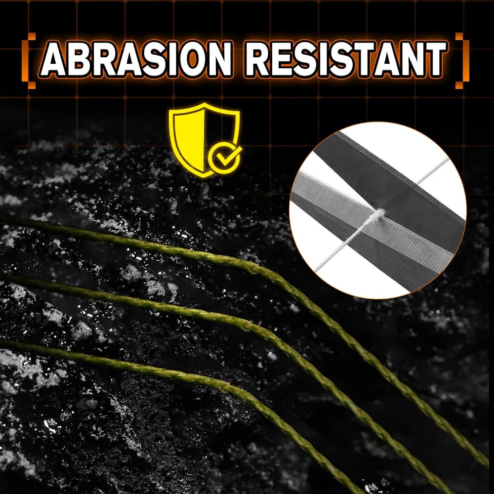 Nanofilament Crystal ZUKIBO Ligne de pêche verte résistante à l'abrasion pour moulinet spinning