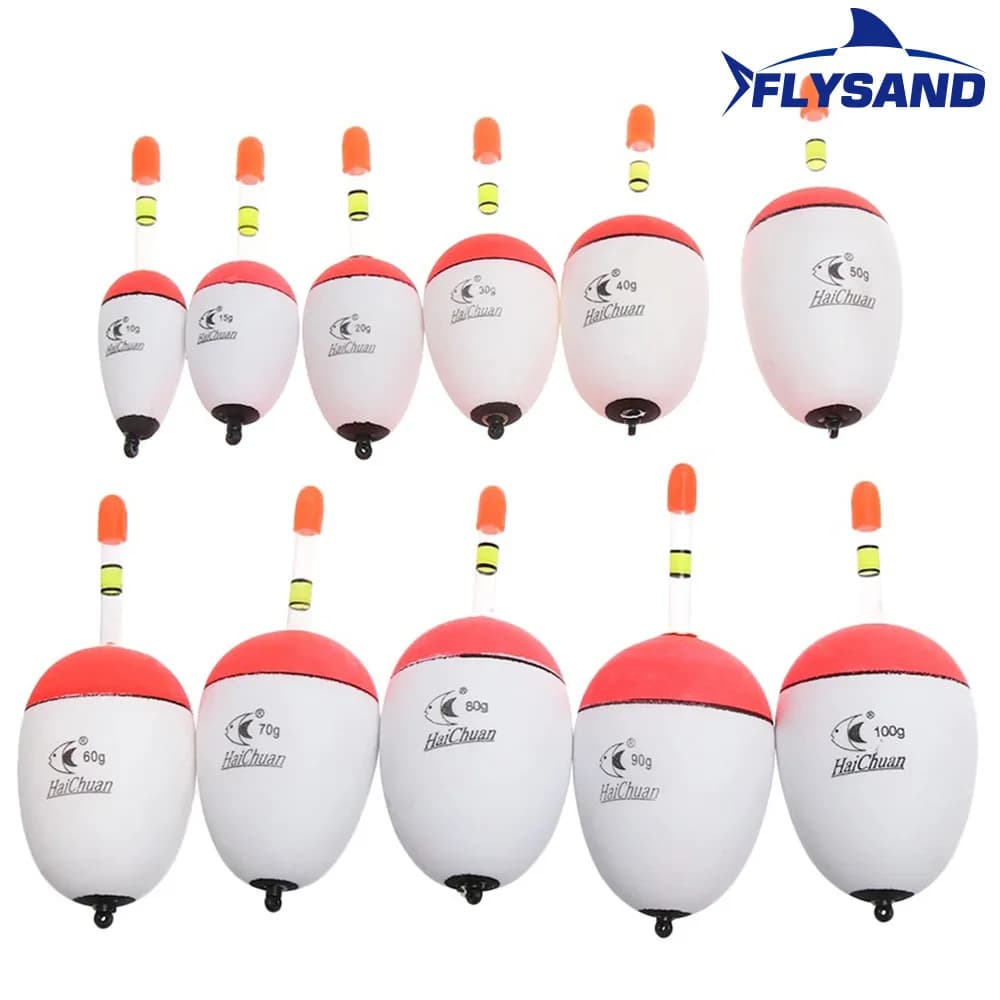 Flotteurs EVA FLYSAND pour pêche en mer et carpe - Accessoires pêche 10g-100g de flottabilité haute qualité