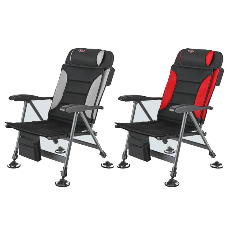 Chaise de pêche pliante portable multifonction pour pêche en eau douce et extérieur