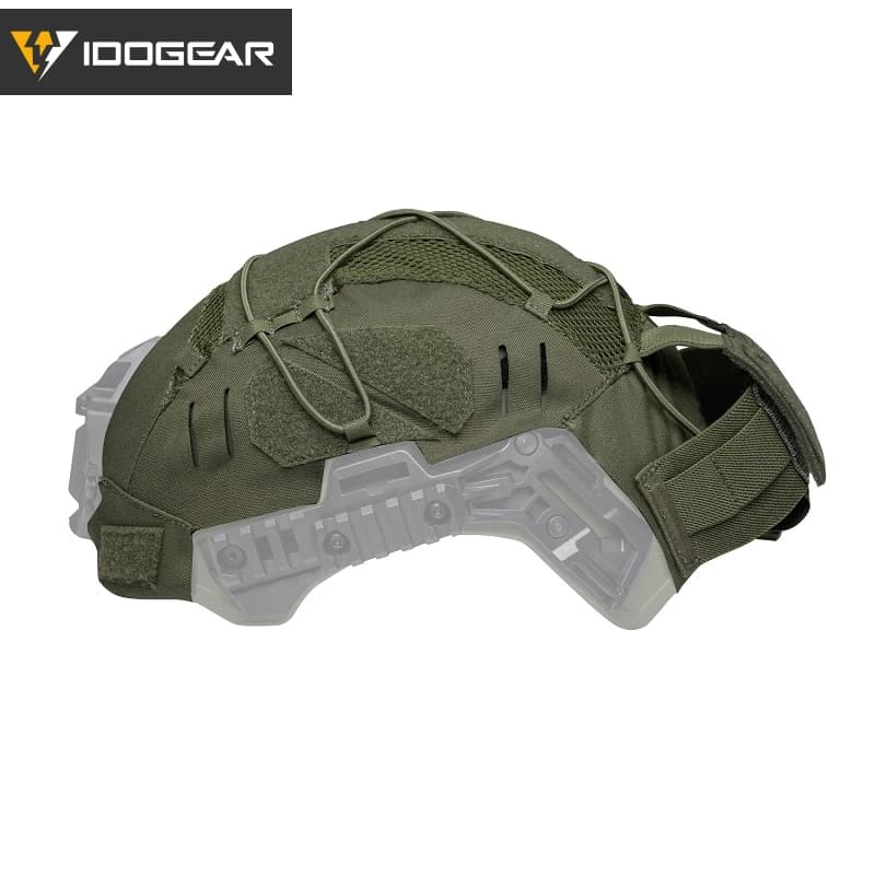Housse casque Wendy 3.0 IDOGEAR pêche - Protection NVG avec poche batterie camouflage