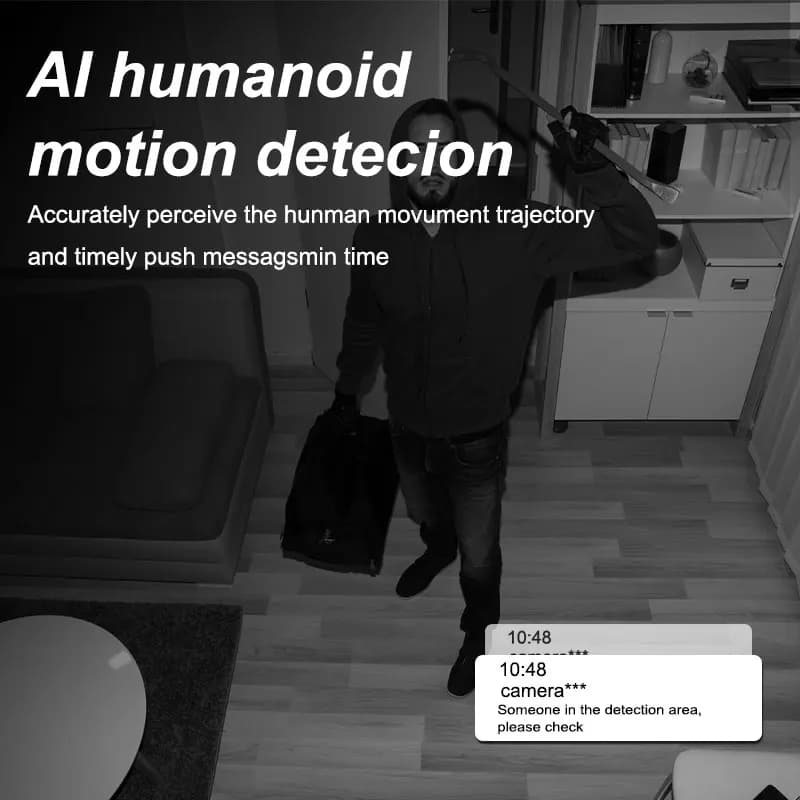 Caméra WiFi sans fil 1080P HD étanche surveillance extérieure maison intelligente vision nocturne CCTV sécurité