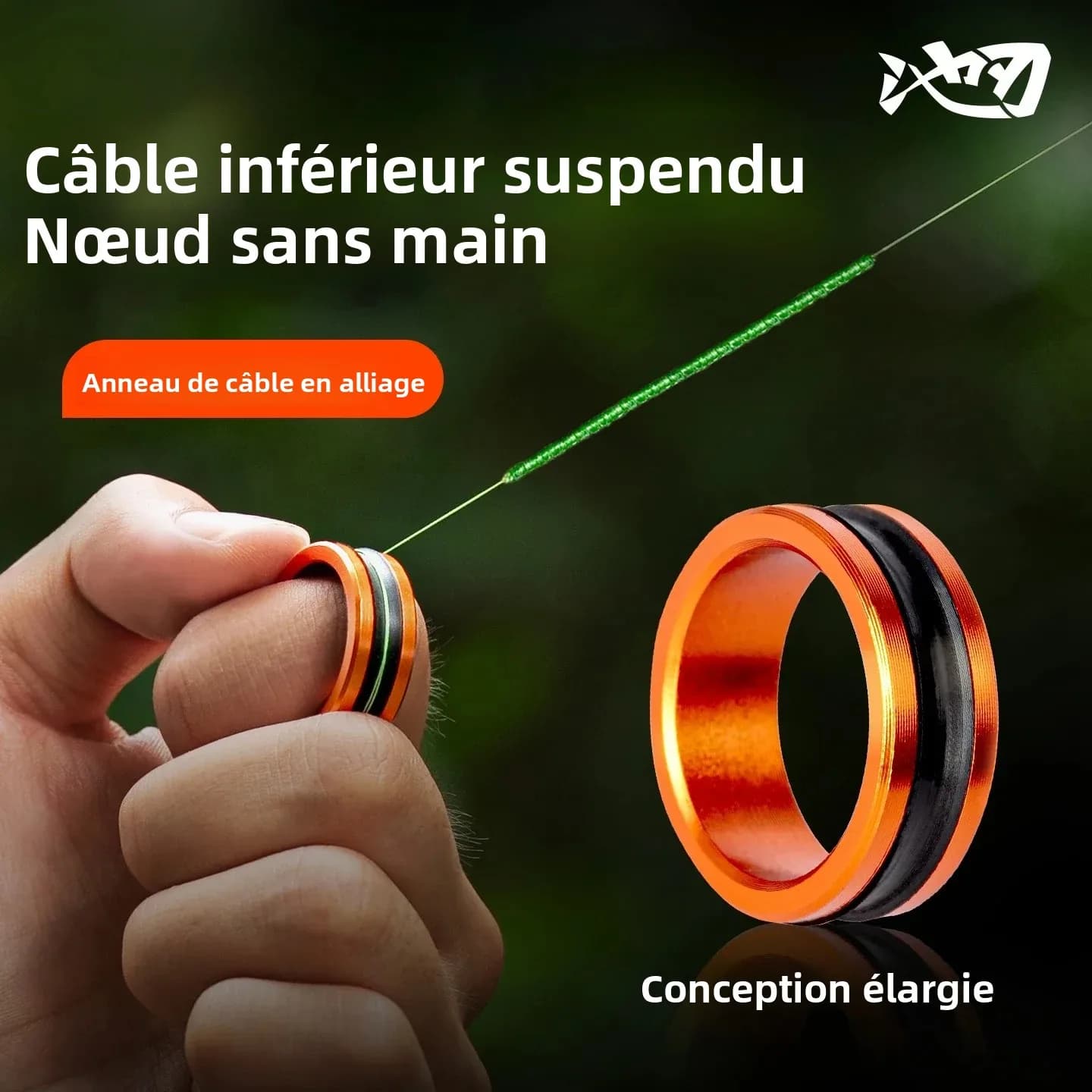 Anneau en alliage pour coupe-fil rapide - Outil anti-dérapant protégeant les mains lors des nœuds
