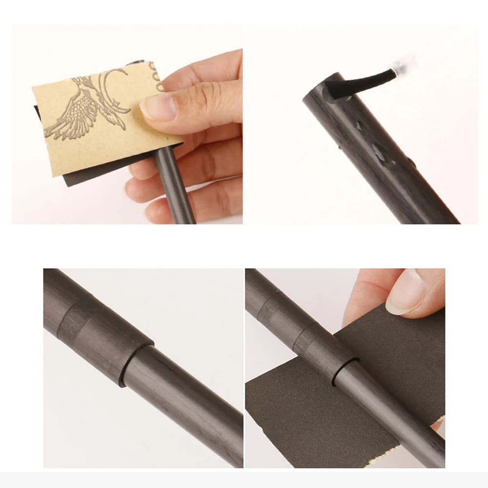 Kit réparation canne pêche carbone sticks colle AB fil raccord tige bâtir réparer accessoires bricolage