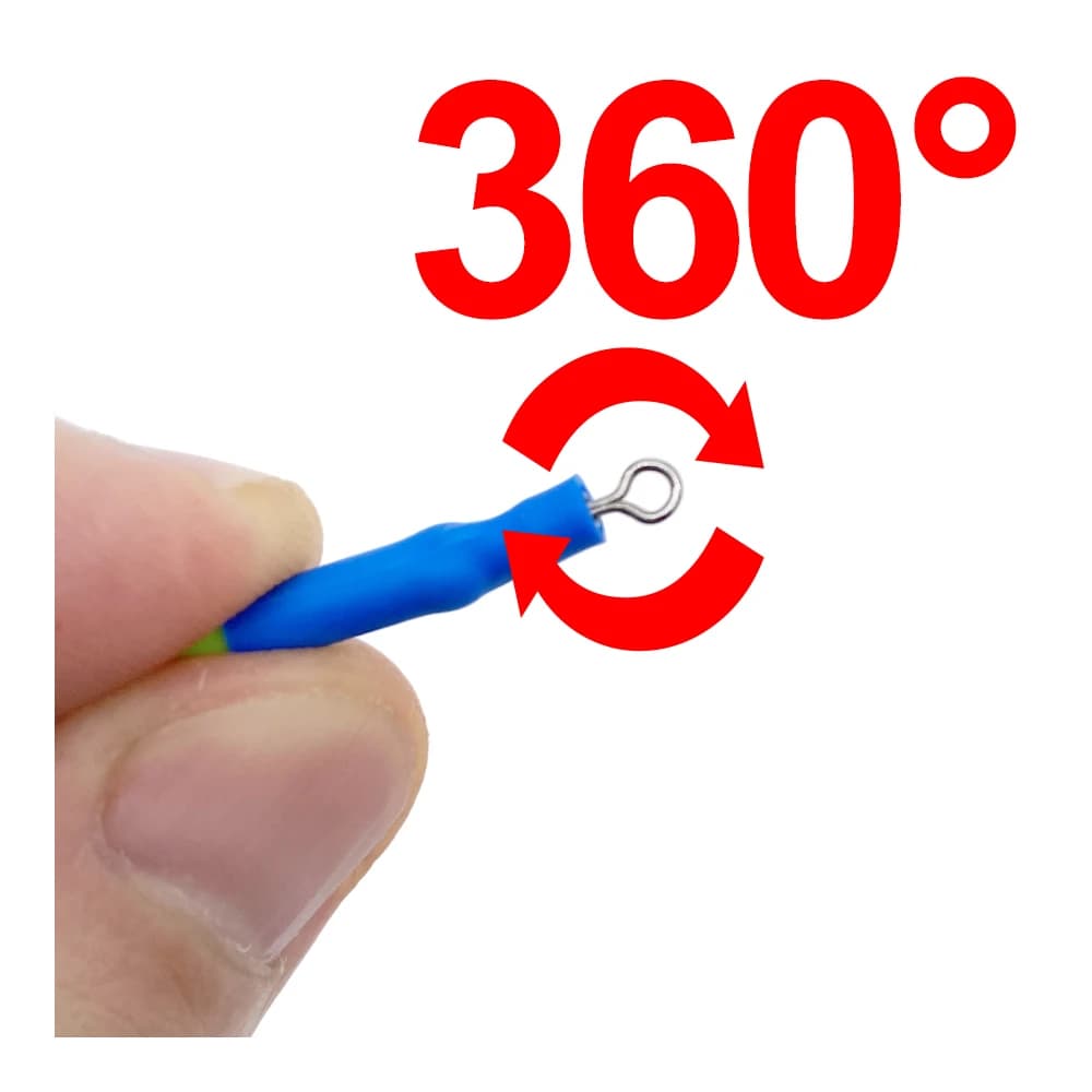 20 sièges de flotteurs coulissants rotatifs couleurs aléatoires - accessoires montage pêche verticale