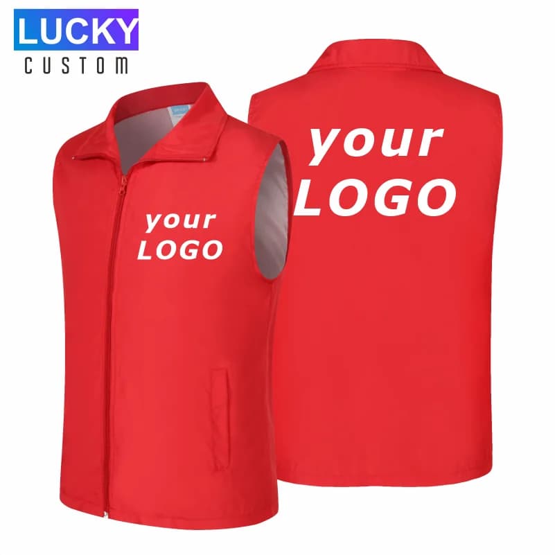 Gilet sans manches respirant personnalisable pêche bénévole événement logo entreprise homme femme 4XL